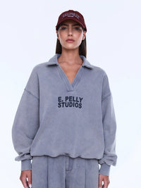 Iva Jersey Polo - Dove Grey