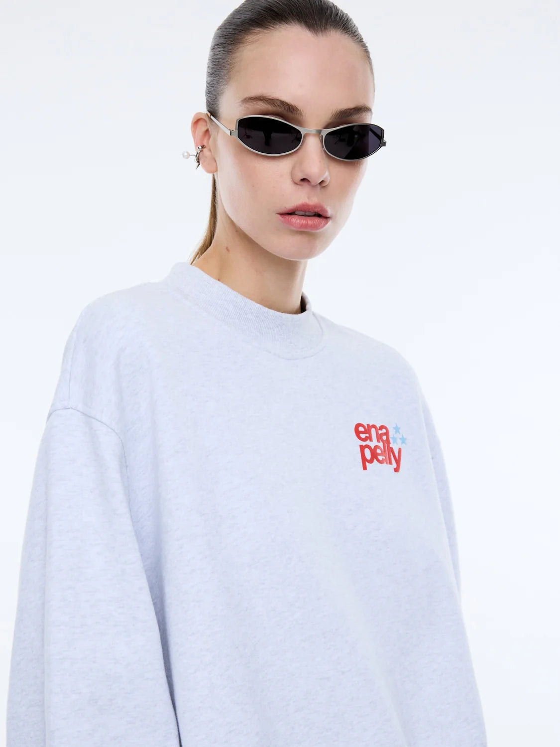 Sport Studio Sweatshirt - White Marle