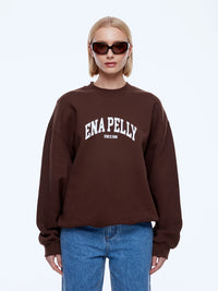 Mila Oversized Sweater - Chocolate/Pelly