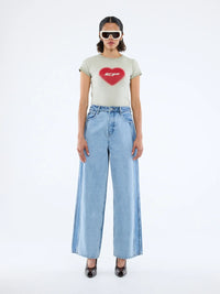 Lia Spliced Jean - Indigo Splice