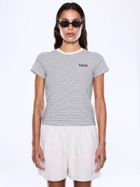 Penny Baby Tee - Black/White Stripe