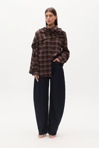 Vaughn Cape Shirt - Plaid