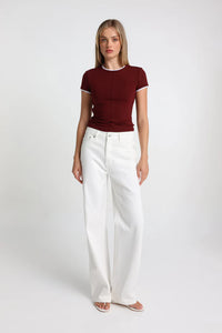 Elka Layered Baby Tee - Shiraz