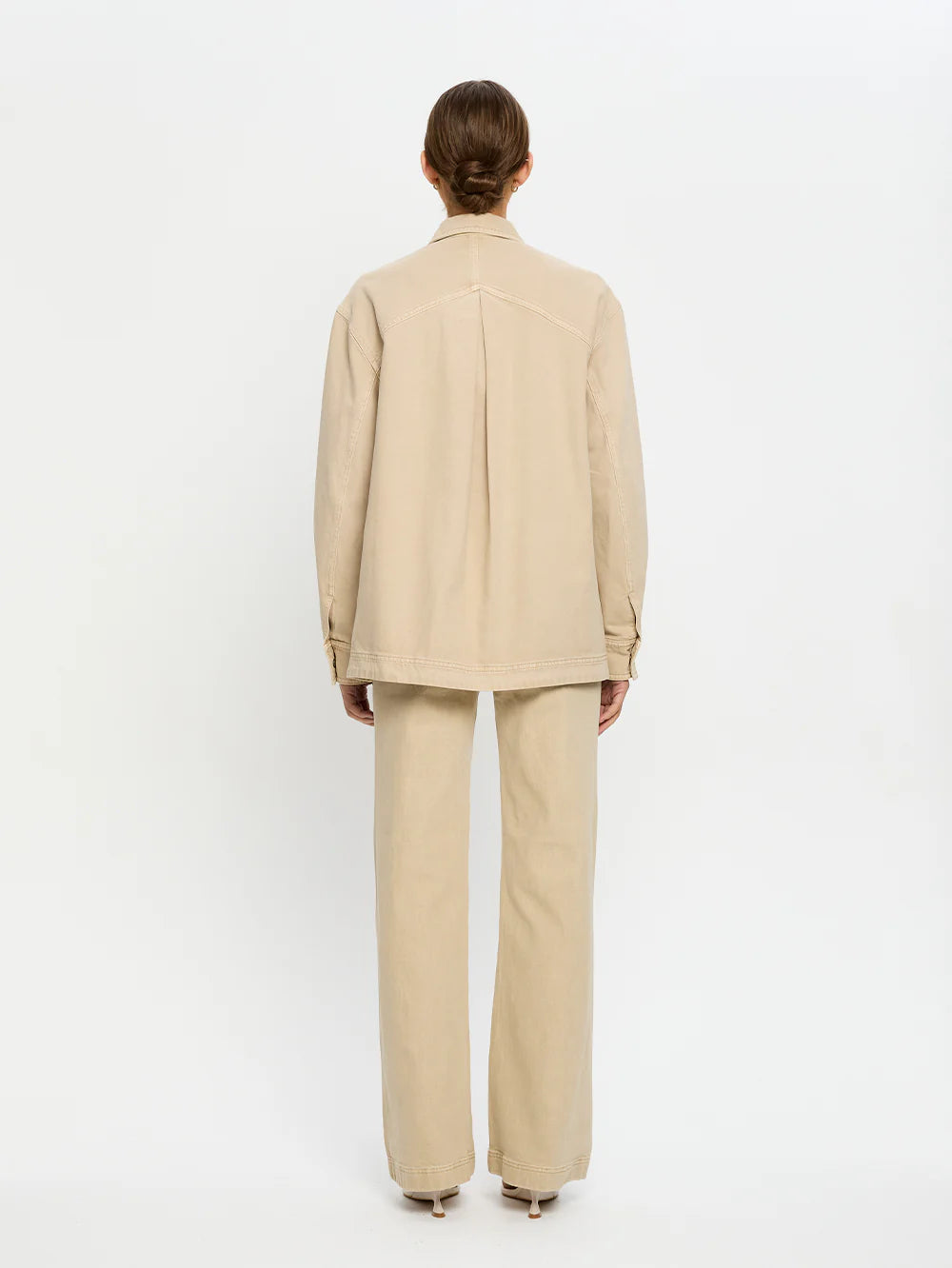 Evie Denim Shirt - Sand