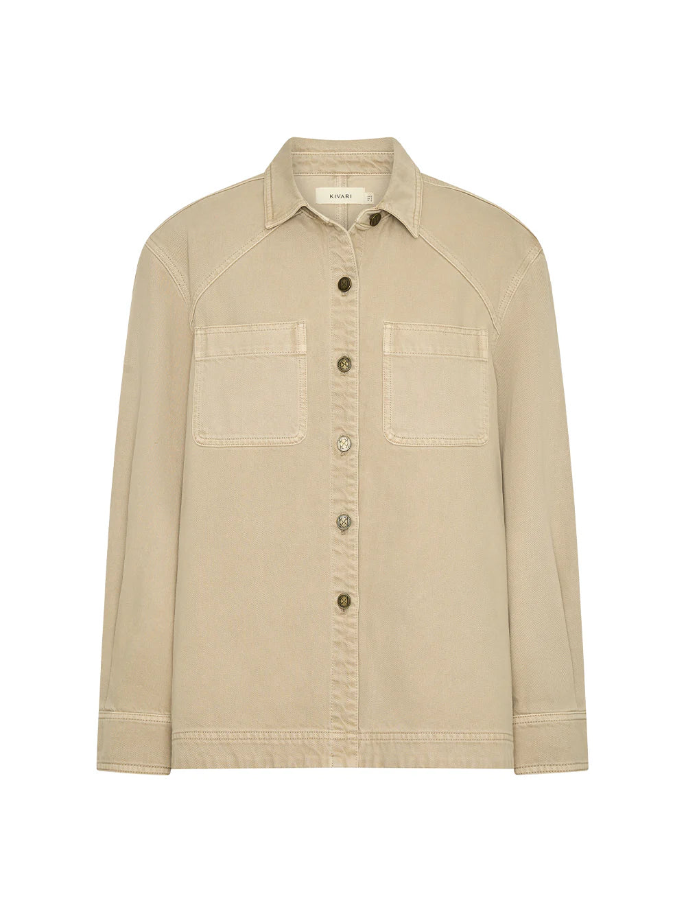 Evie Denim Shirt - Sand