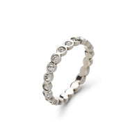 Evie Bezel Set Ring - Silver