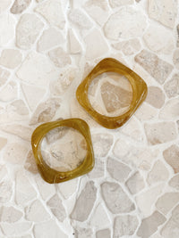 Gigi Resin Bangle - Honey