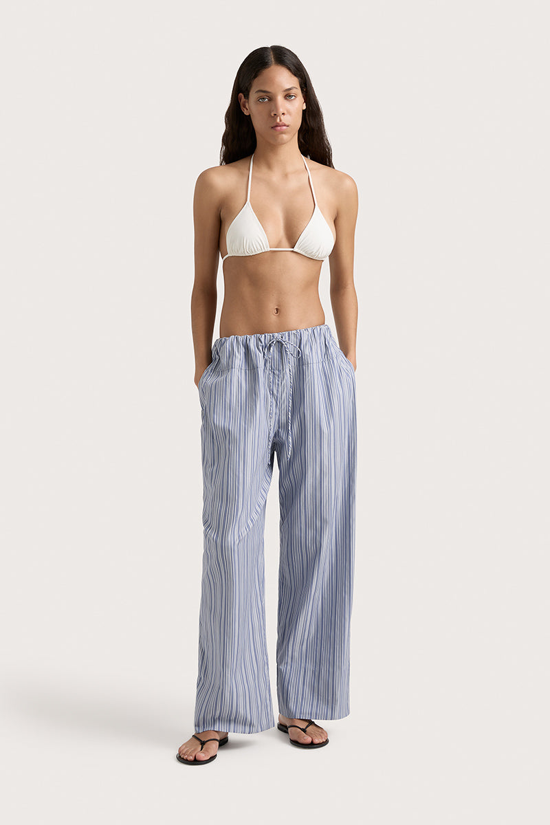 Vieu Relaxed Pant - Blue Stripe