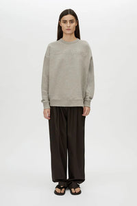 Polaris Logo Crew - Dappled Grey