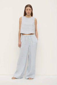 Estelle Linen Top - Cloud