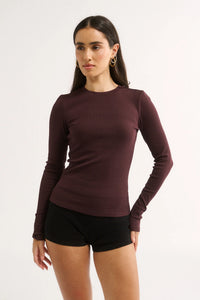 Carina Classic Long Sleeve - Cabernet