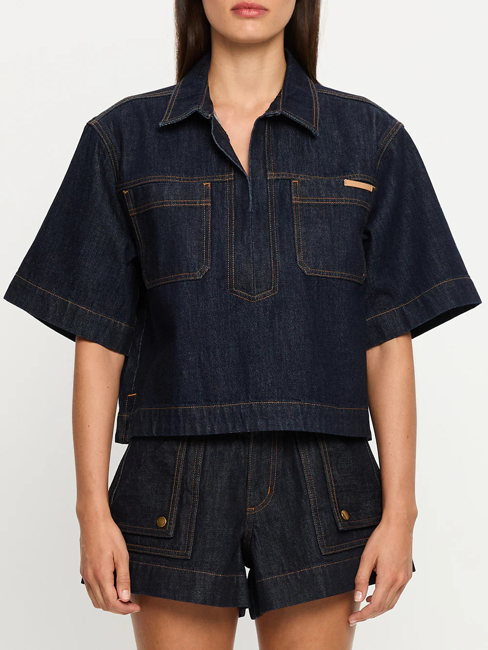 Immy Denim Top - Raw