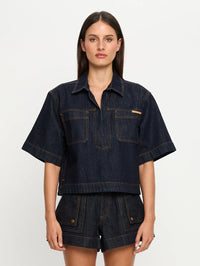 Immy Denim Top - Raw
