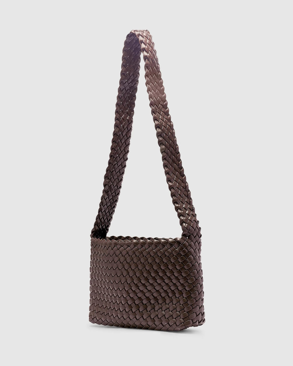 Luca Woven Crossbody - Chocolate
