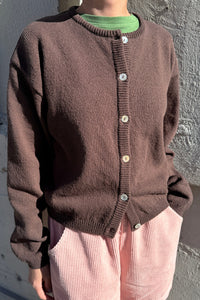 Cotton Leila Cardigan - Brown