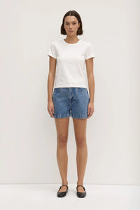 Lyla Cap Sleeve Tee Antique White