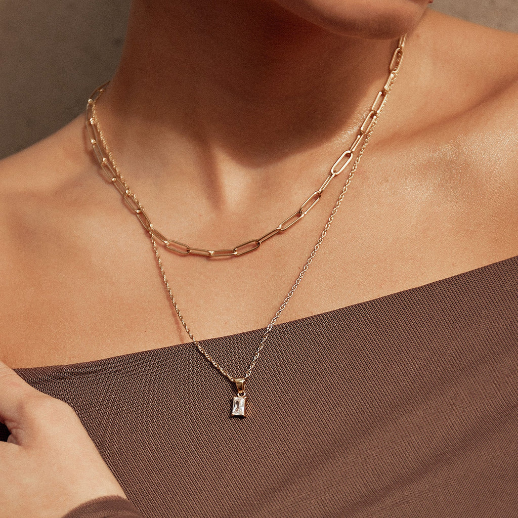 Valencia Gold Stacking Chain - Short