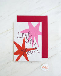Mother's Day Card - Crayon Stars