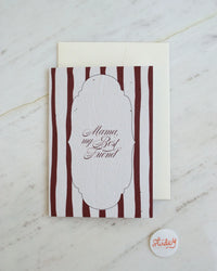 Mama, My Best Friend Card - Elegant