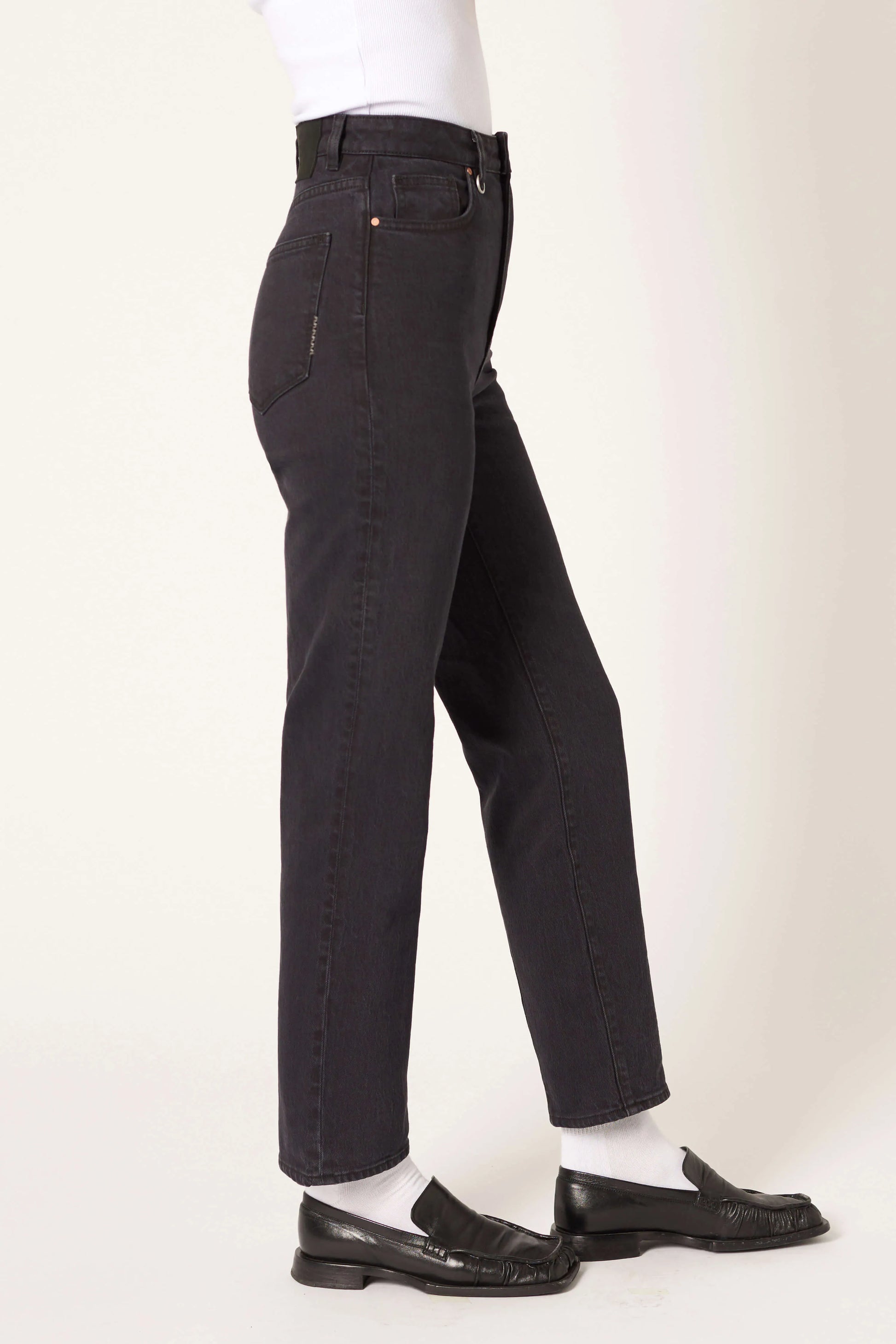 Nico Straight Blackout - Washed Black
