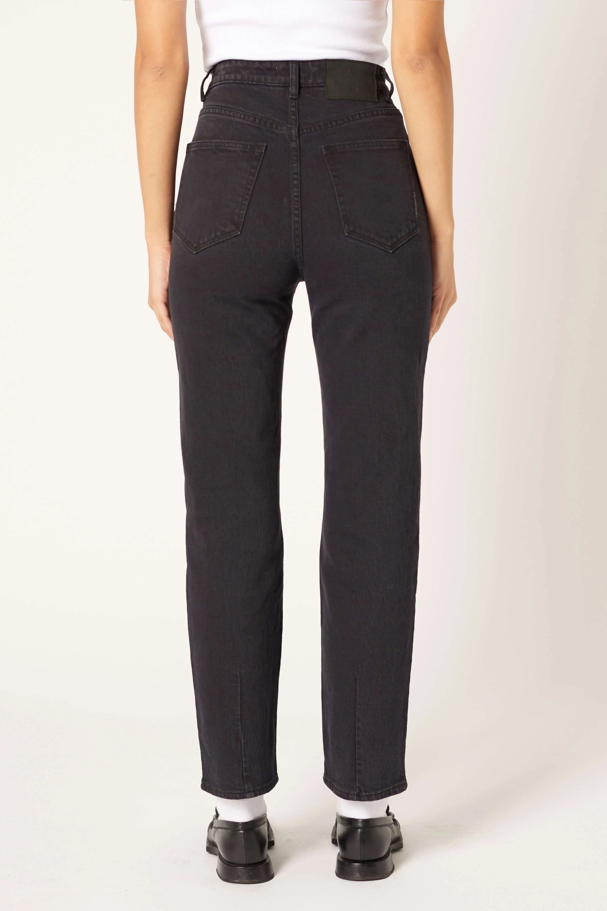 Nico Straight Blackout - Washed Black
