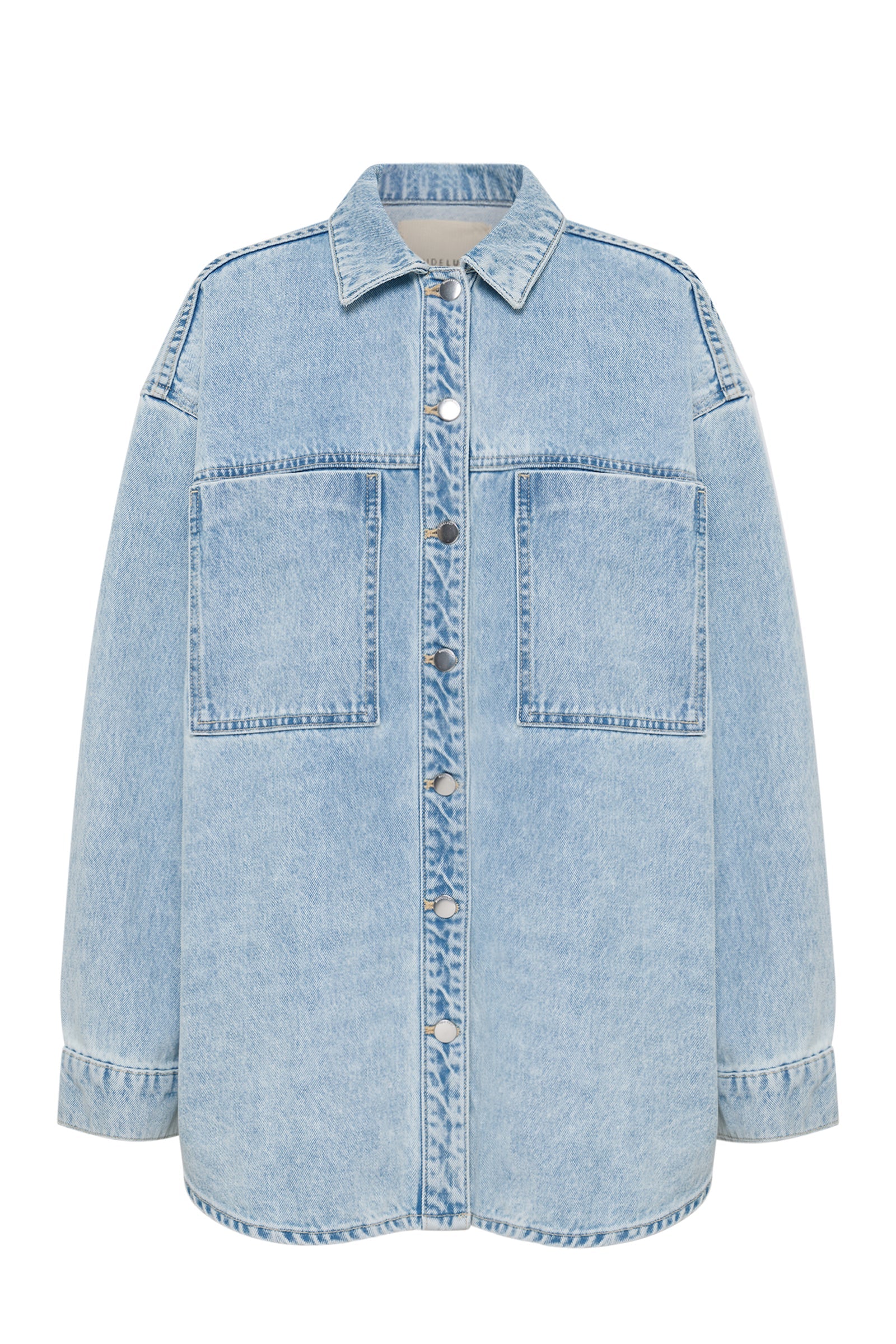 Sheeba Denim Overshirt - Sky Blue