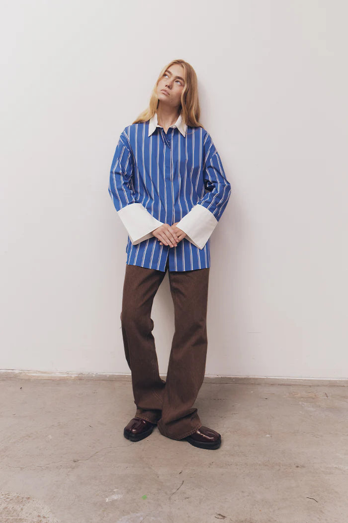 Opal Shirt - Blue/White