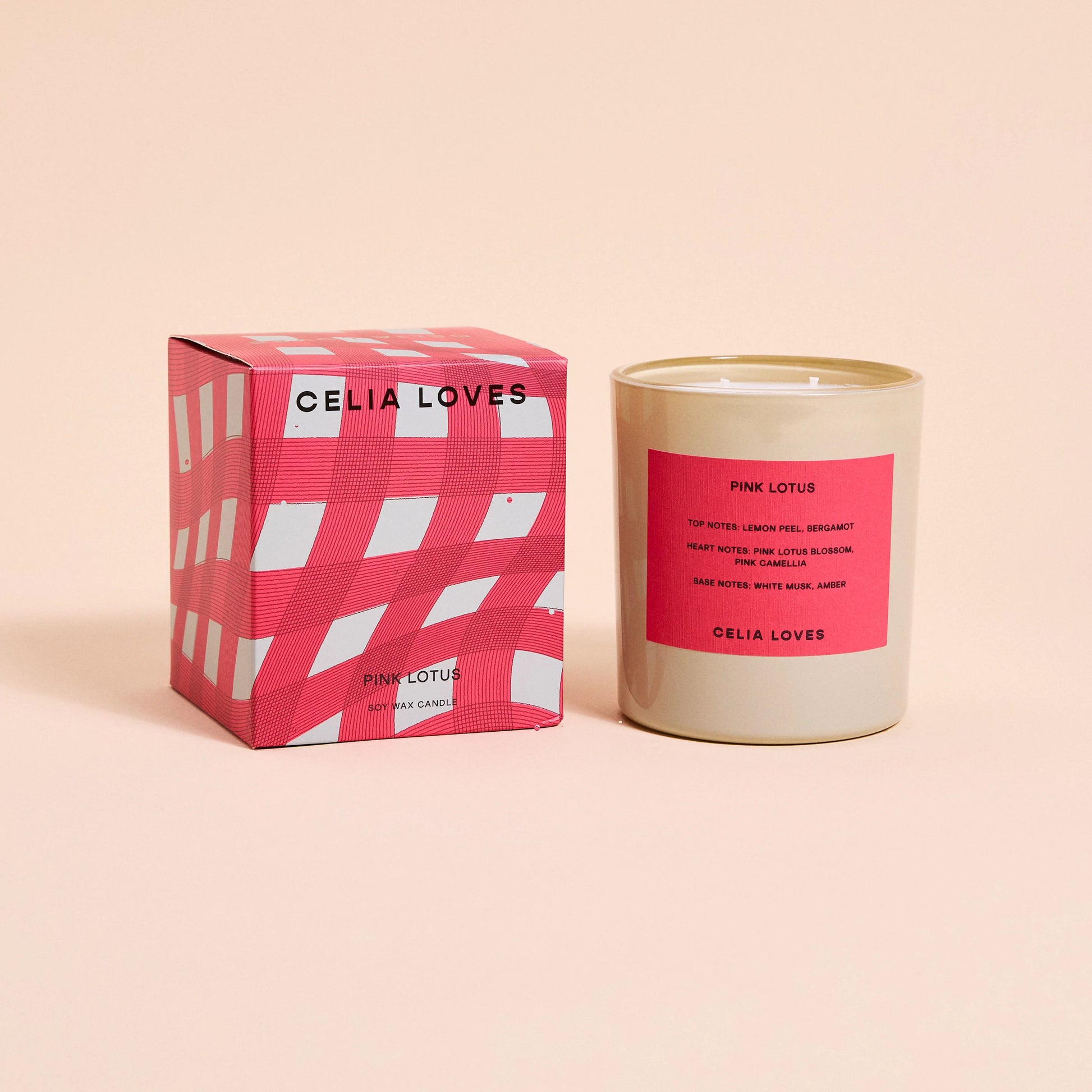Pink Lotus Candle