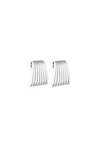 Baby Caterpillar Earrings - Silver