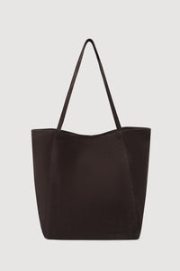 Paige Suede Tote Bag - Ganache