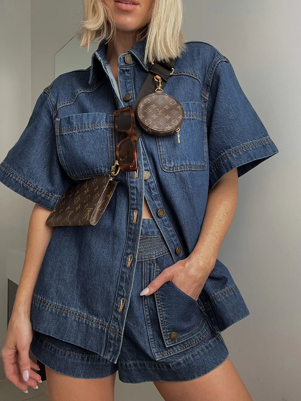 Paloma Denim Shirt - Indigo Blue
