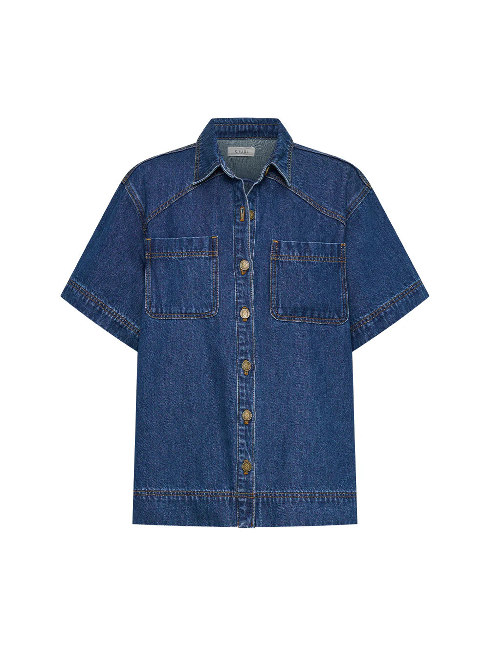 Paloma Denim Shirt - Indigo Blue