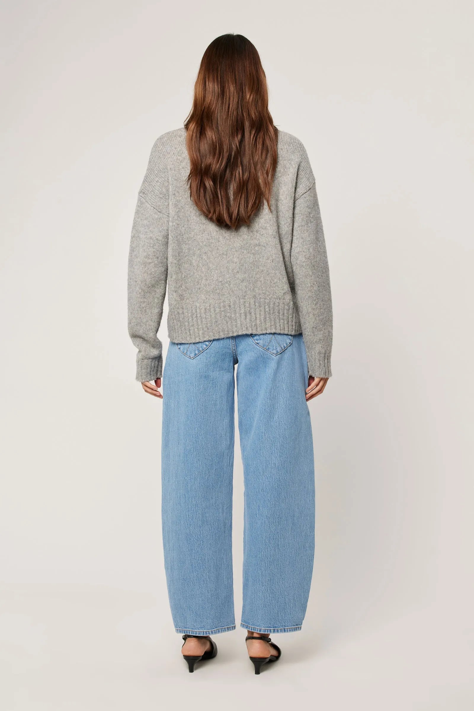 Tomboy Merino Knit - Grey Marle