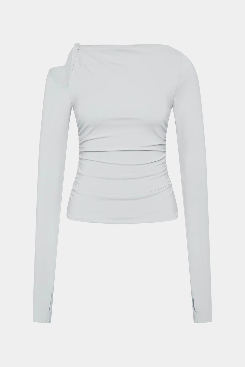 Elm Long Sleeve Top - Grey Blue