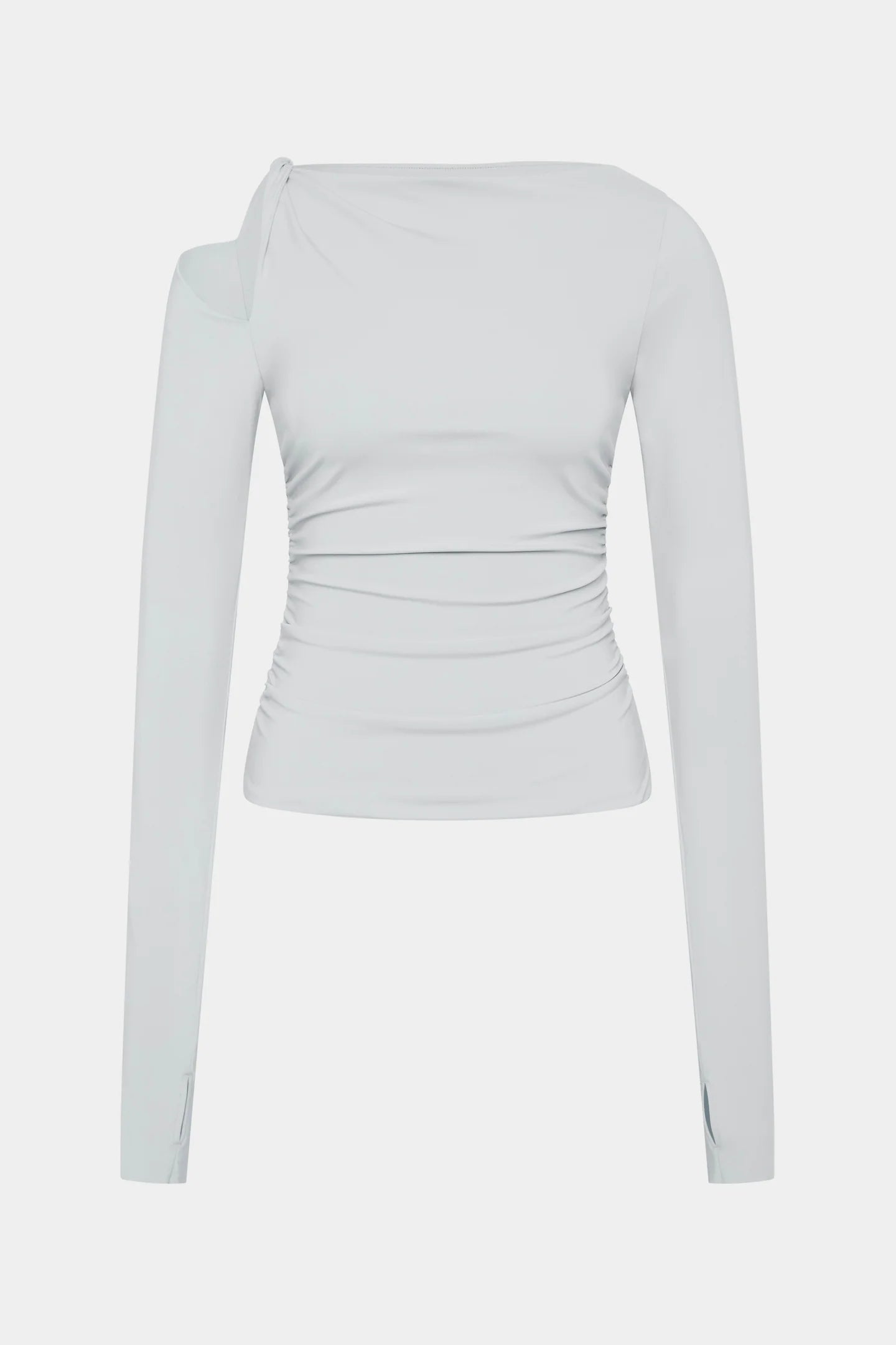 Elm Long Sleeve Top - Grey Blue