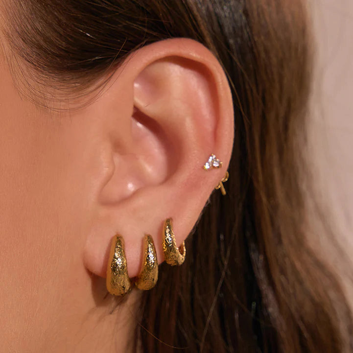 Jax Gold Earrings - Maxi (16mm)