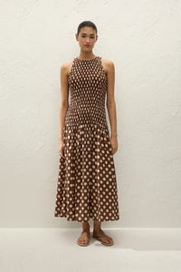 Luisa Midi Dress - Cioccolato Dot