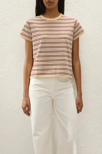Estela T-Shirt - Cila Stripe Butter