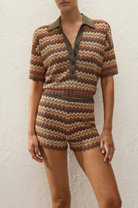 Raya Polo Top - Lais Stripe