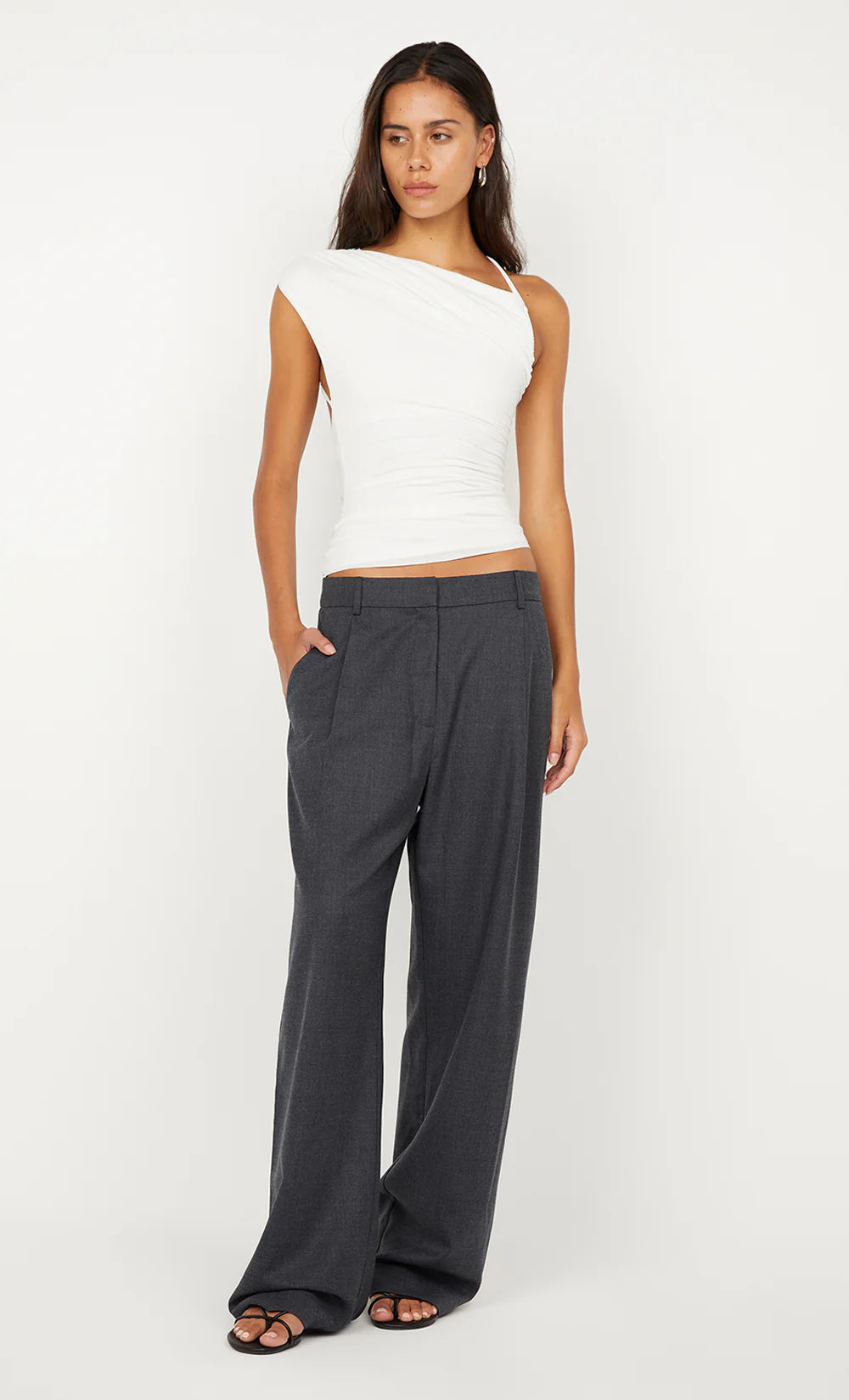 Bree Asym Top - White
