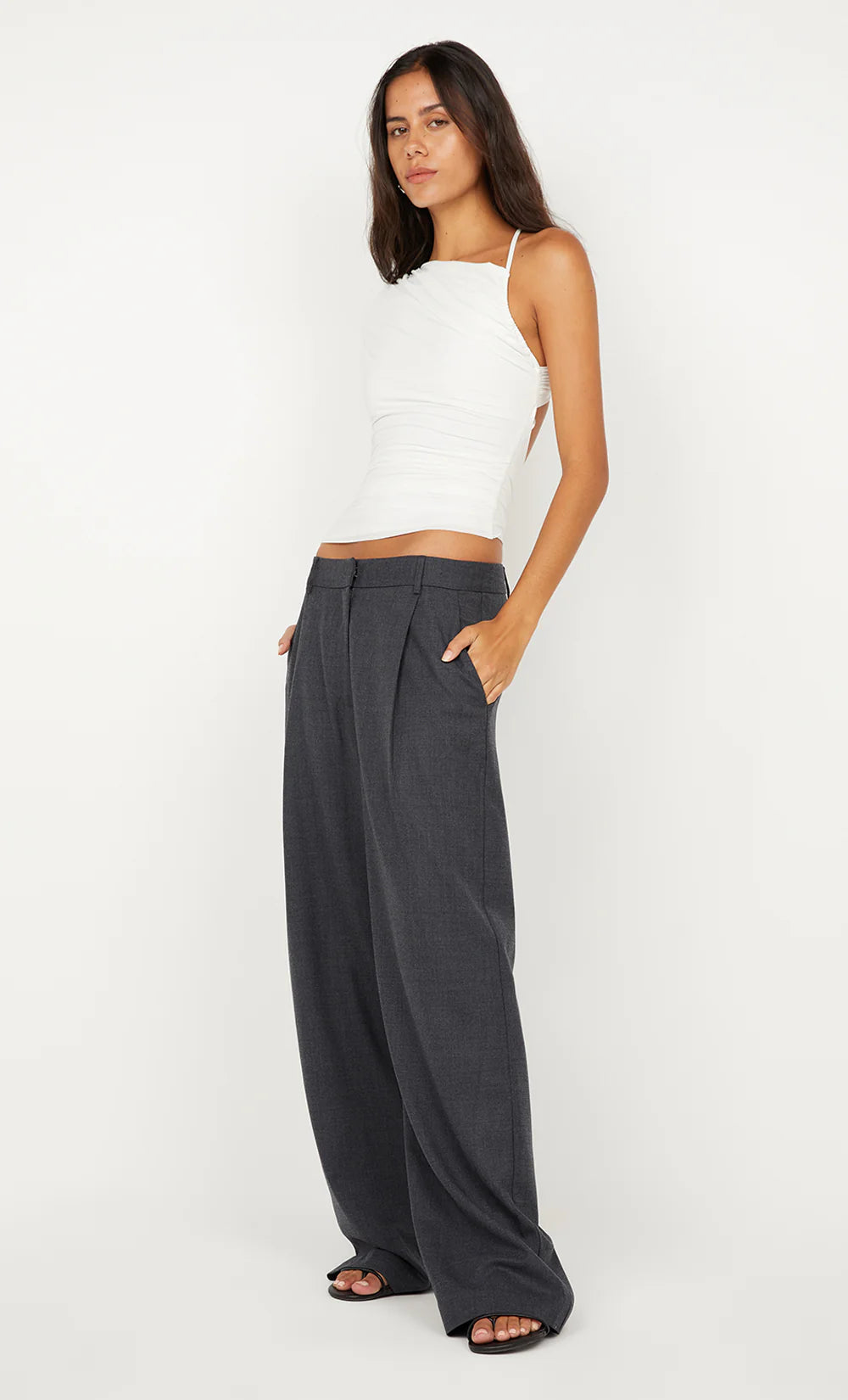 Bree Asym Top - White