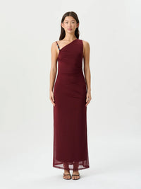 Ember Mesh Dress - Mulberry