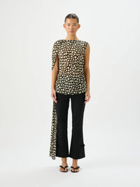 Fallon Drape Top - Sauvage Noir