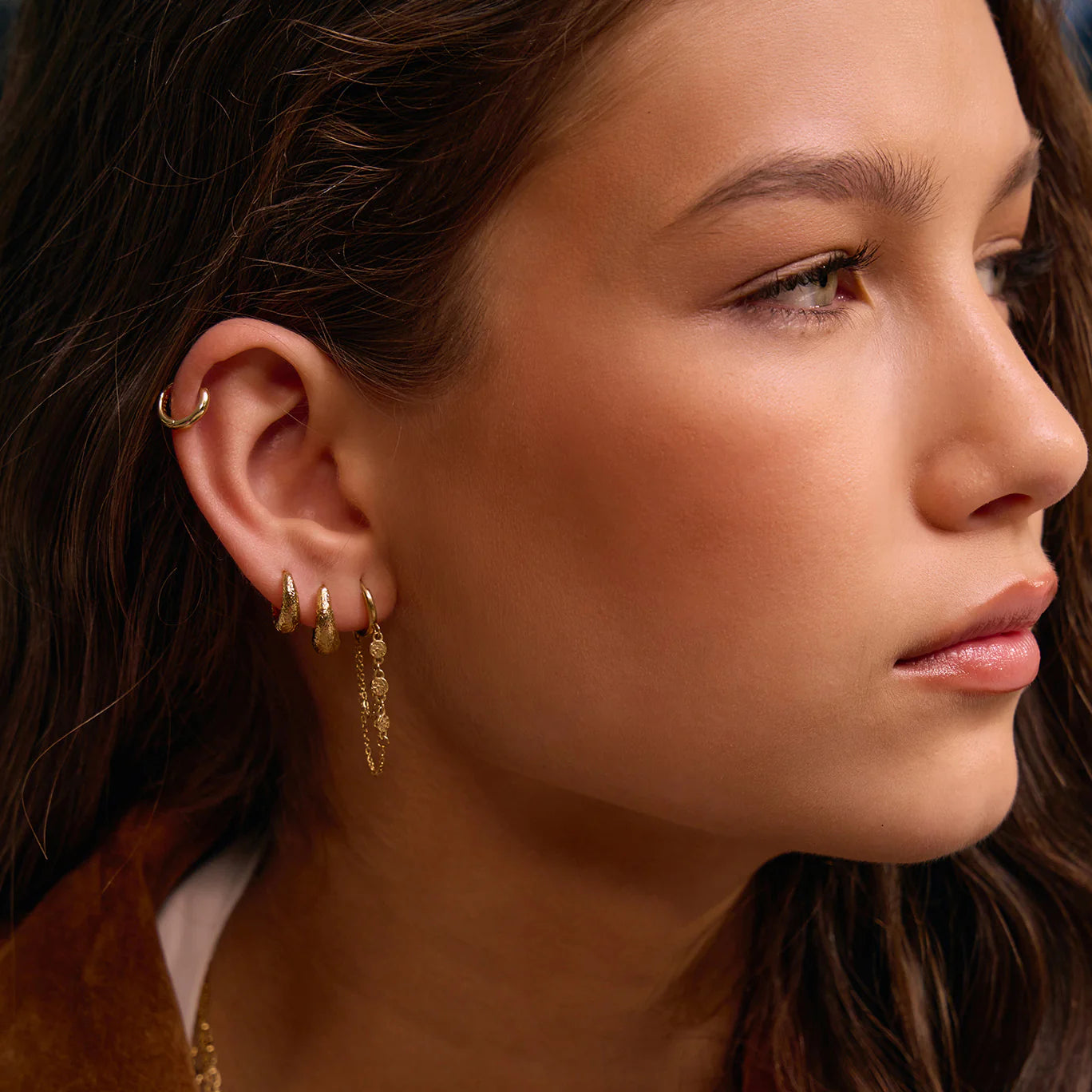Jax Gold Earrings - Maxi (16mm)
