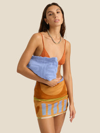 Towelling Pouch - Kin Cornflower