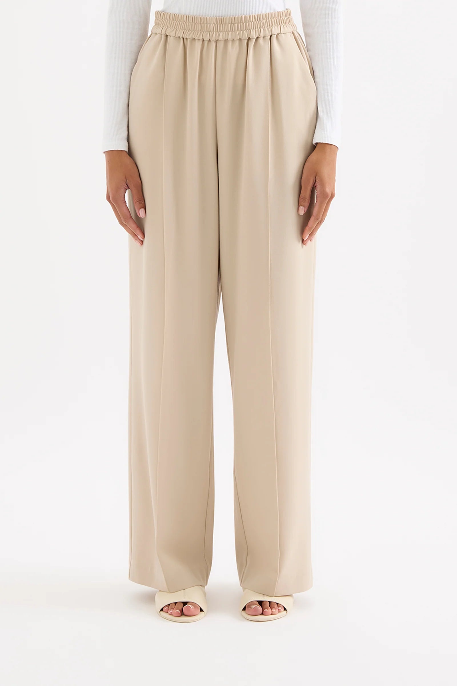 Eryn Tailored Pant - Stone