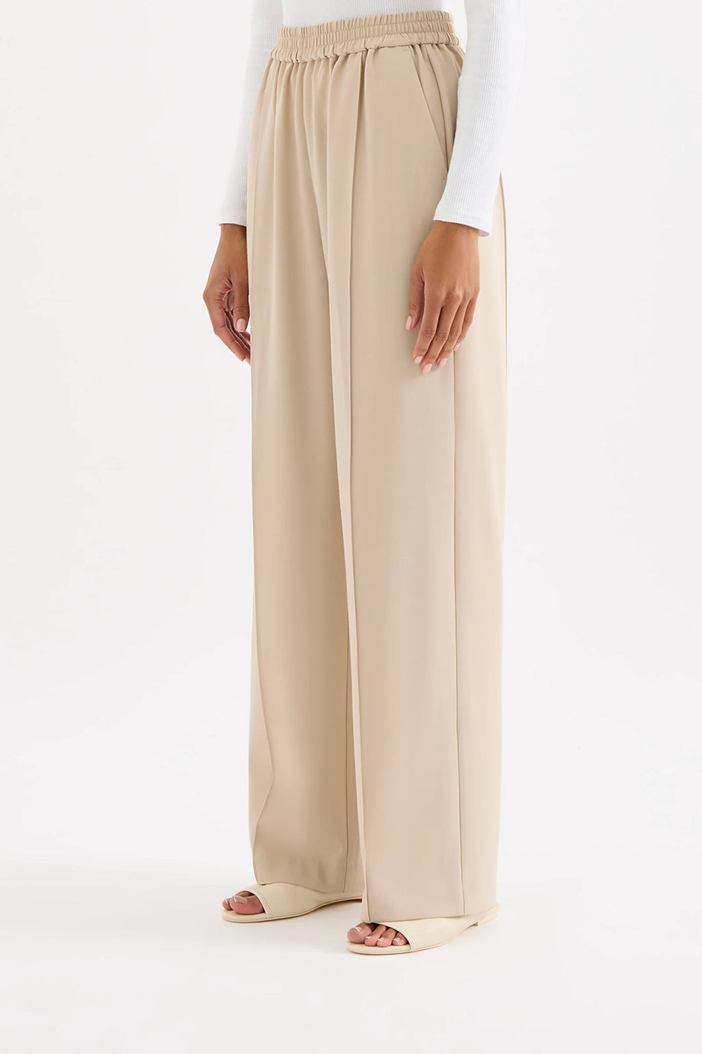 Eryn Tailored Pant - Stone