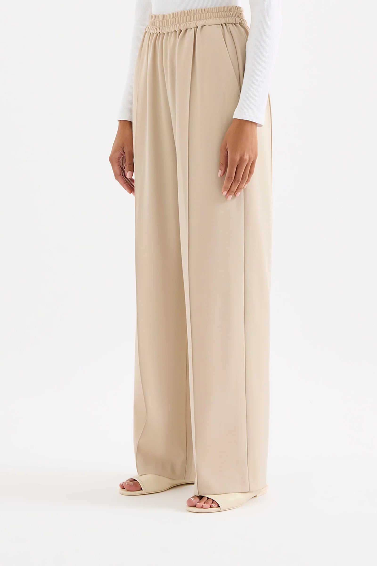 Eryn Tailored Pant - Stone