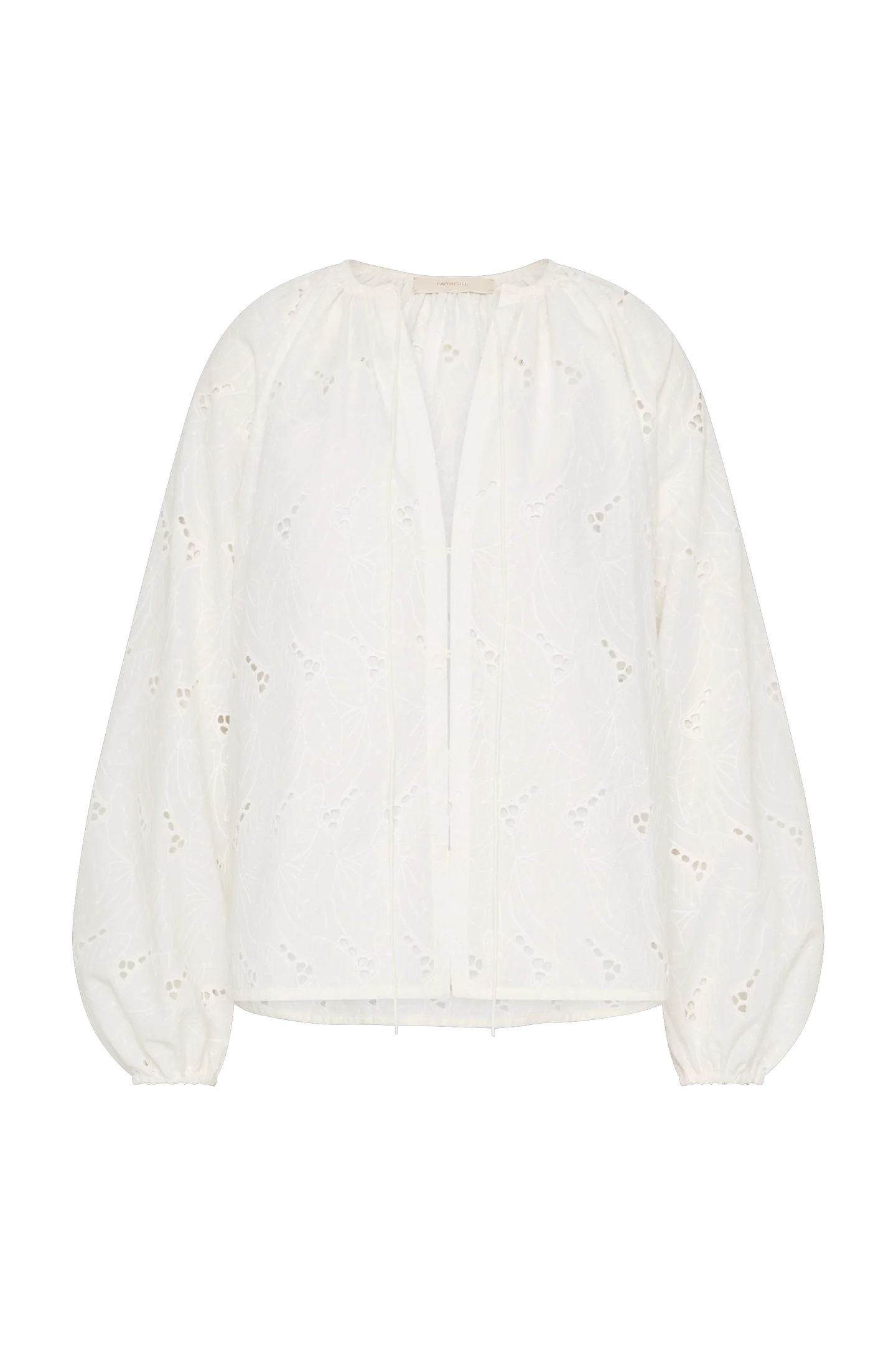 Thora Blouse - Birgitta Broderie/Anglaise White