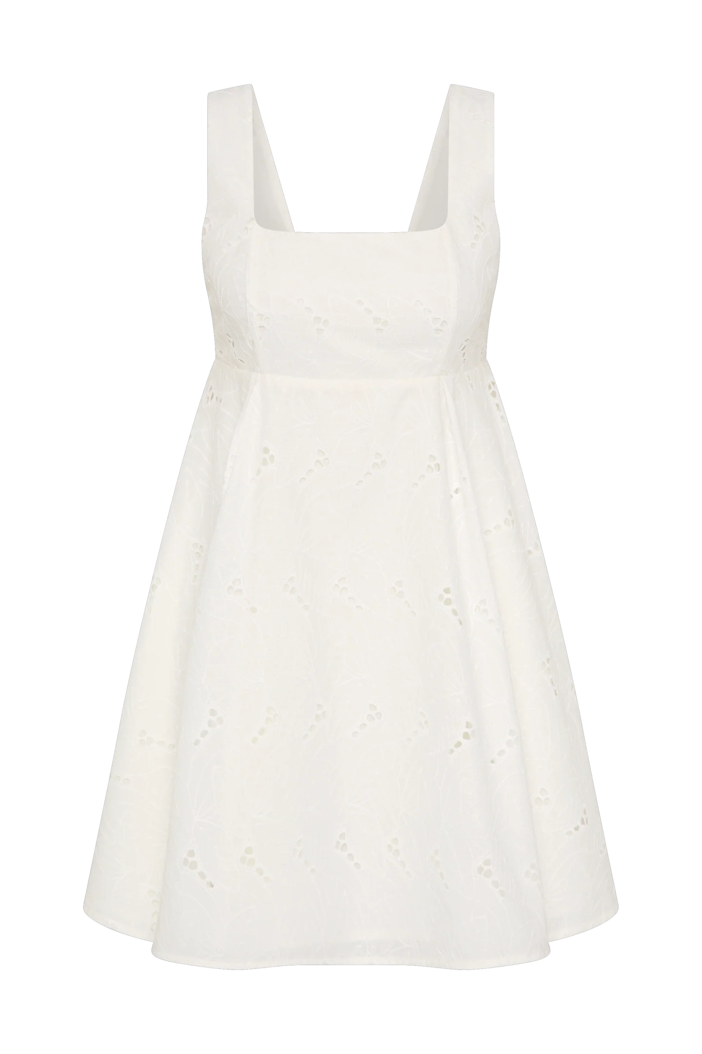 Lovis Mini Dress - Birgitta Broderie/Anglaise White